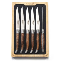 Laguiole en Aubrac Aveyron Thuya Steak Knife Set of 6
