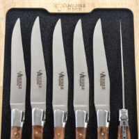Laguiole en Aubrac Aveyron Thuya Steak Knife Set of 6