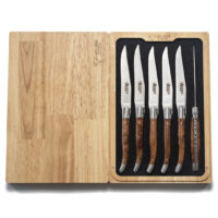 Laguiole en Aubrac Aveyron Thuya Steak Knife Set of 6