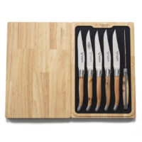 Laguiole en Aubrac Juniper Steak Knife Set of 6