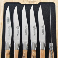 Laguiole en Aubrac Juniper Steak Knife Set of 6