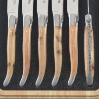 Laguiole en Aubrac Juniper Steak Knife Set of 6
