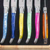 Laguiole en Aubrac Mix Pearly Colour Steak Knife Set of 6