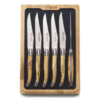 Laguiole en Aubrac Wood Steak Knife Set of 6
