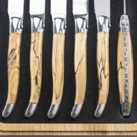 Laguiole en Aubrac Wood Steak Knife Set of 6