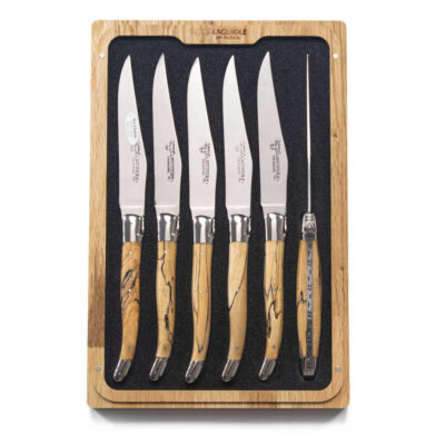 Laguiole en Aubrac Wood Steak Knife Set of 6