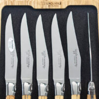 Laguiole en Aubrac Wood Steak Knife Set of 6