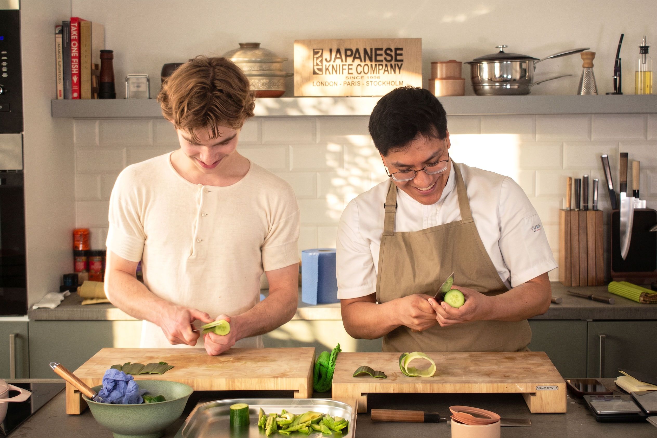 Chef Jos&eacute; teaching in the JKC Kitchen Studio